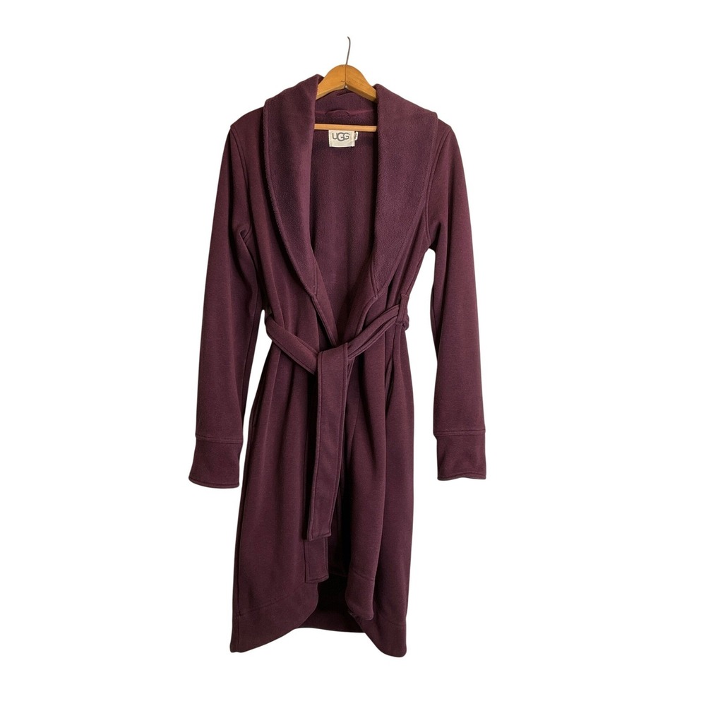 Ugg Fleece Wrap Belted Short Robe Long Sleeve Pockets Luxury Cozy Casual Flaw‎ M